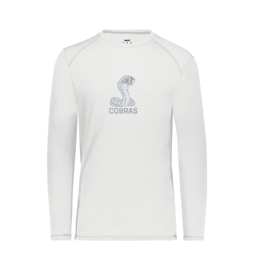 [6845.005.S-LOGO3] Men's SoftTouch Long Sleeve (Adult S, White, Logo 3)