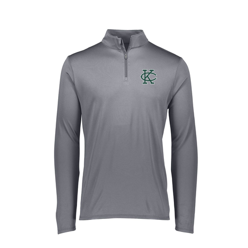 [FTLQFLGY-FAXS-LOGO1] Decker Women's Flex-Lite 1/4 Zip Shirt (Female Adult XS, Gray, Logo 1)