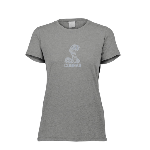 [FTSCUBGY-FAXS-LOGO3] Decker Women's Tri-Blend T-Shirt - Short Sleeve (Female Adult XS, Gray, Logo 3)
