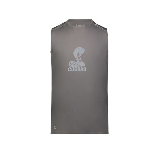 [222593.98D.S-LOGO3] Men's CoolDry TankTop (Adult S, Gray, Logo 3)