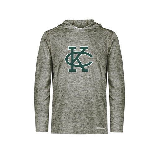 [FOLHCGGY-YS-LOGO1] Decker Youth Charge Hoodie (Youth S, Gray, Logo 1)