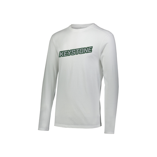 [FTLCUBWH-YS-LOGO2] Decker Youth Tri-Blend T-Shirt - Long Sleeve (Youth S, White, Logo 2)