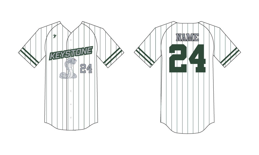 Keystone Cobras - Klabunde - Pinstripe Jersey